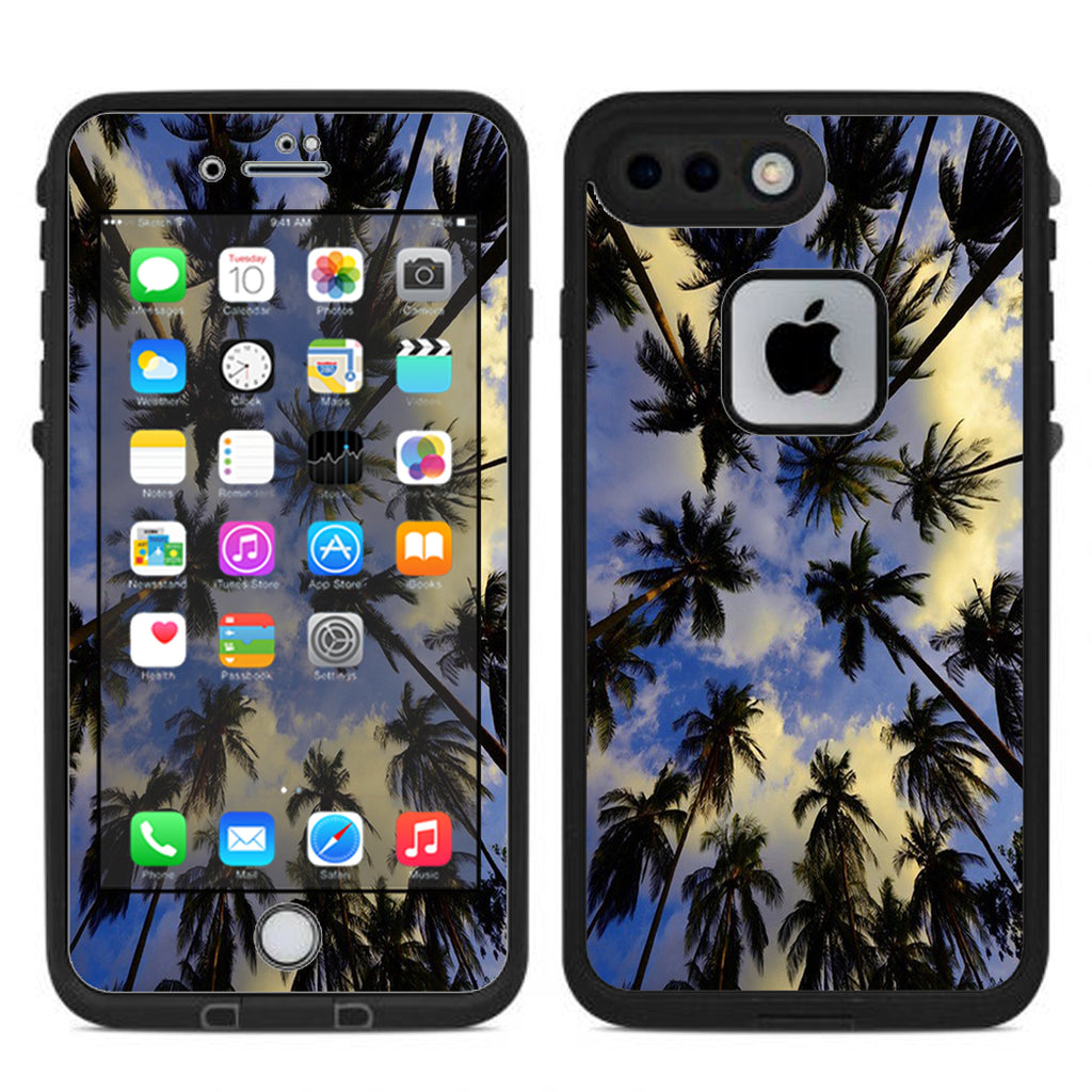  Palm Trees Miami Sky Cloud Lifeproof Fre iPhone 7 Plus or iPhone 8 Plus Skin