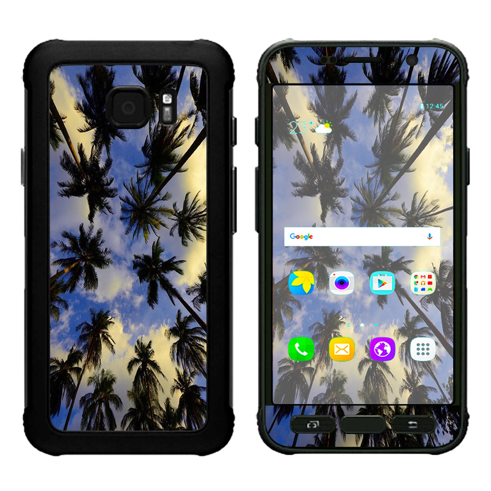  Palm Trees Miami Sky Cloud Samsung Galaxy S7 Active Skin