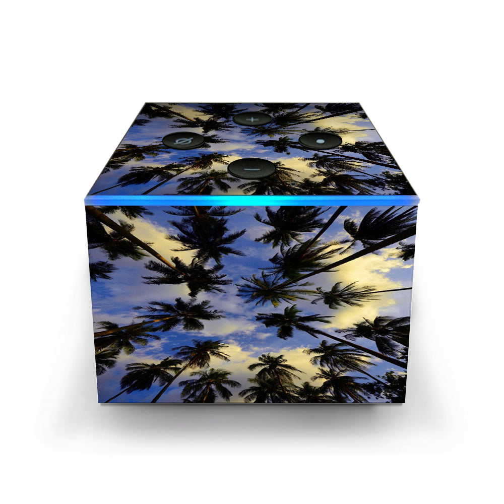  Palm Trees Miami Sky Cloud Amazon Fire TV Cube Skin