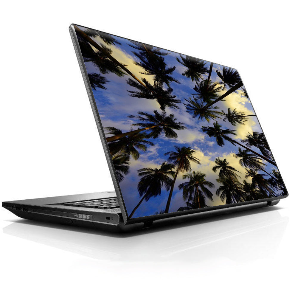  Palm Trees Miami Sky Cloud Universal 13 to 16 inch wide laptop Skin