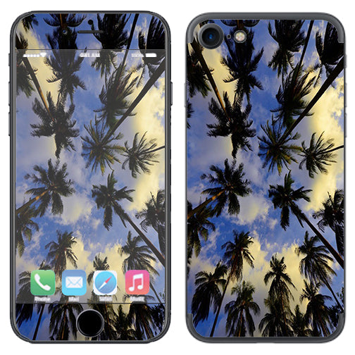  Palm Trees Miami Sky Cloud Apple iPhone 7 or iPhone 8 Skin