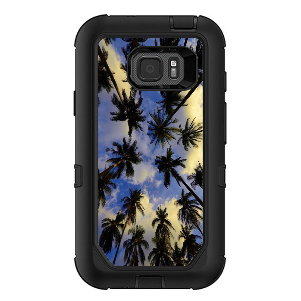  Palm Trees Miami Sky Cloud Otterbox Defender Samsung Galaxy S7 Active Skin