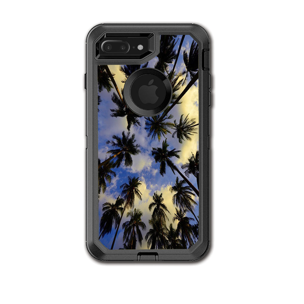  Palm Trees Miami Sky Cloud Otterbox Defender iPhone 7+ Plus or iPhone 8+ Plus Skin