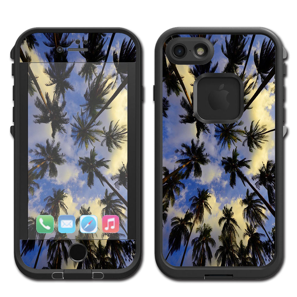  Palm Trees Miami Sky Cloud Lifeproof Fre iPhone 7 or iPhone 8 Skin