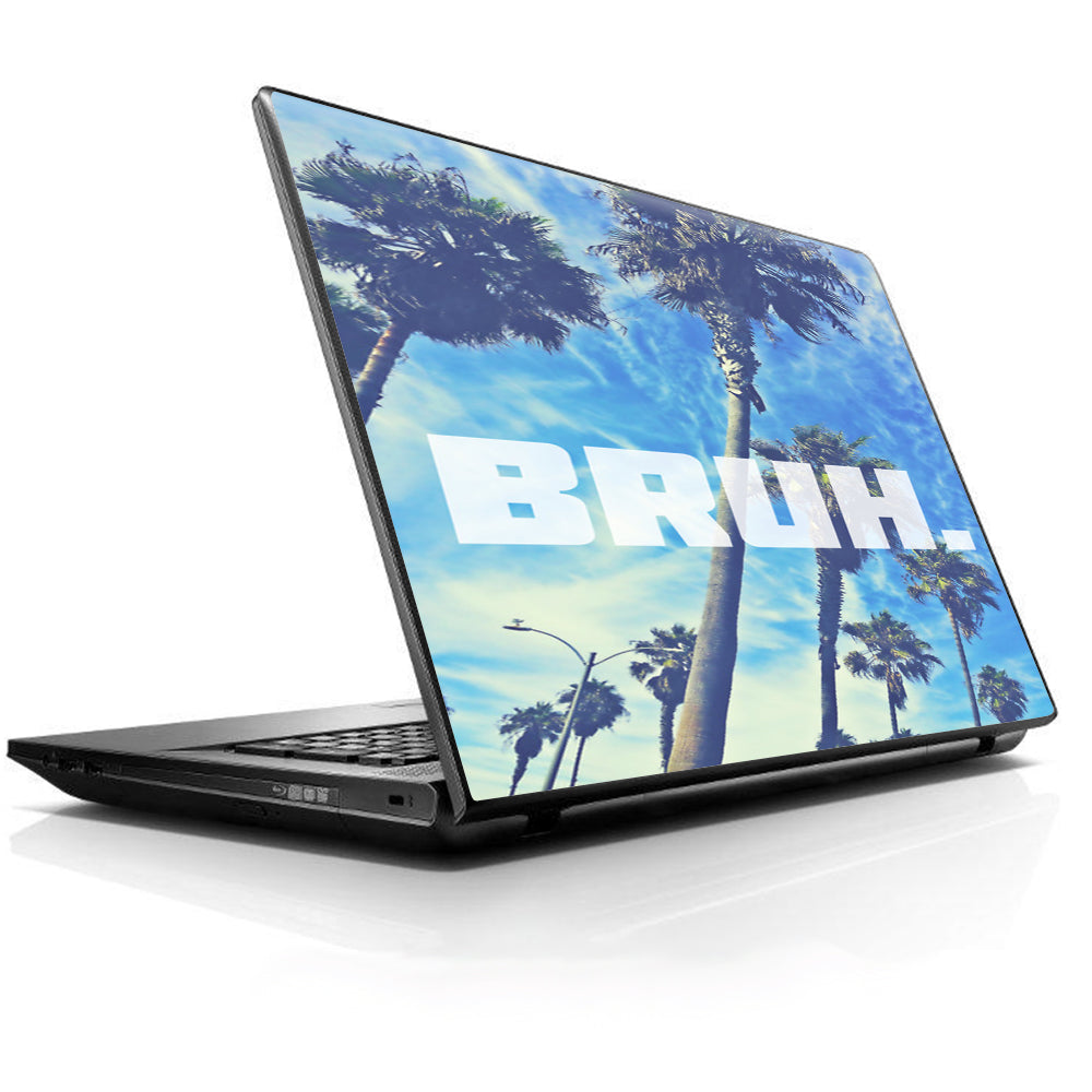  Bruh Palm Trees Universal 13 to 16 inch wide laptop Skin