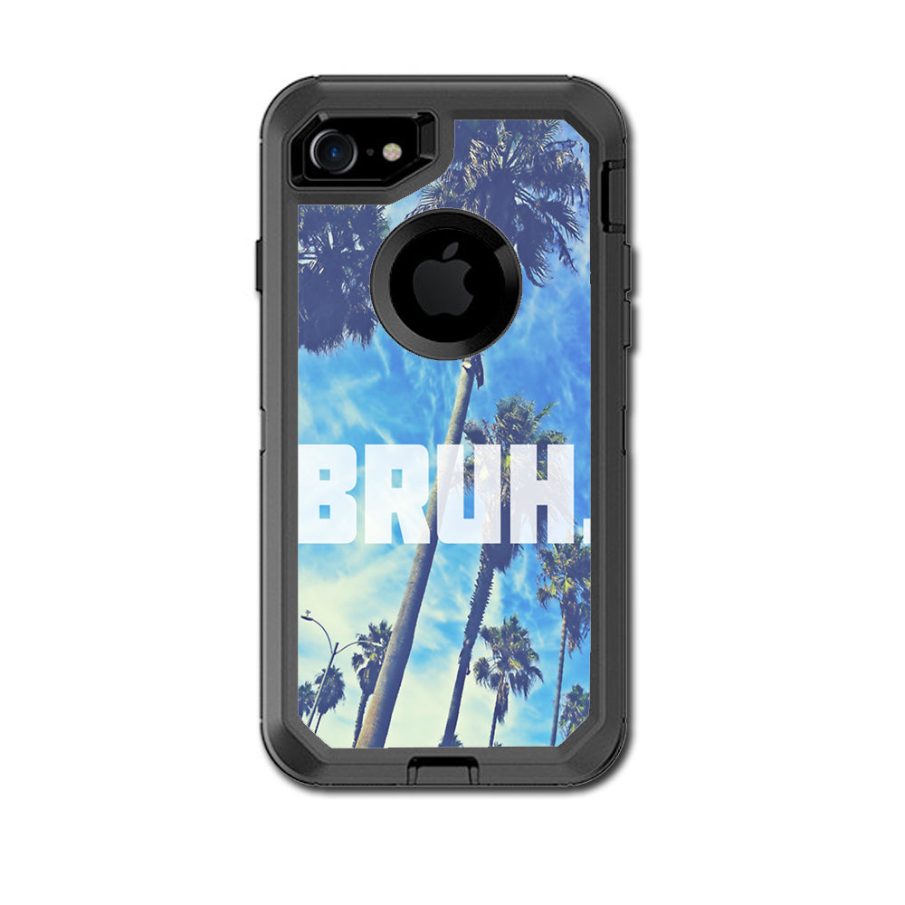  Bruh Palm Trees Otterbox Defender iPhone 7 or iPhone 8 Skin