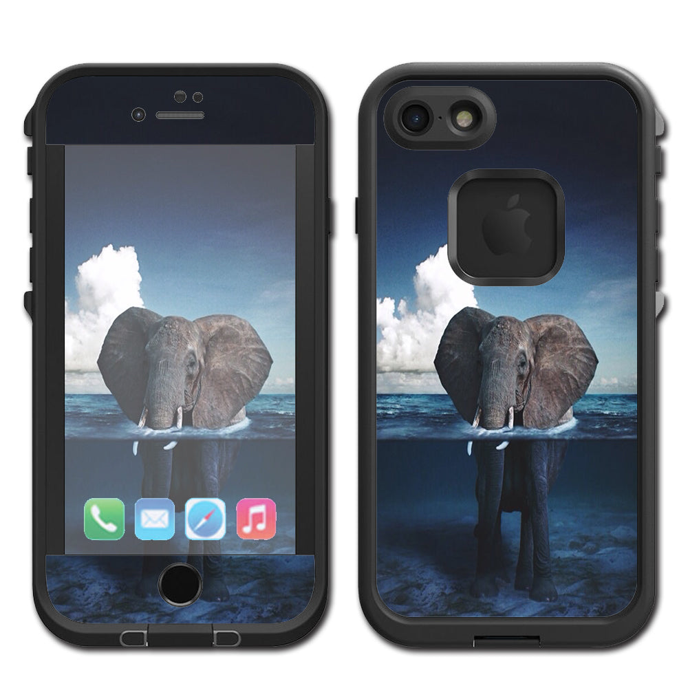 Elephant Under Water Lifeproof Fre iPhone 7 or iPhone 8 Skin