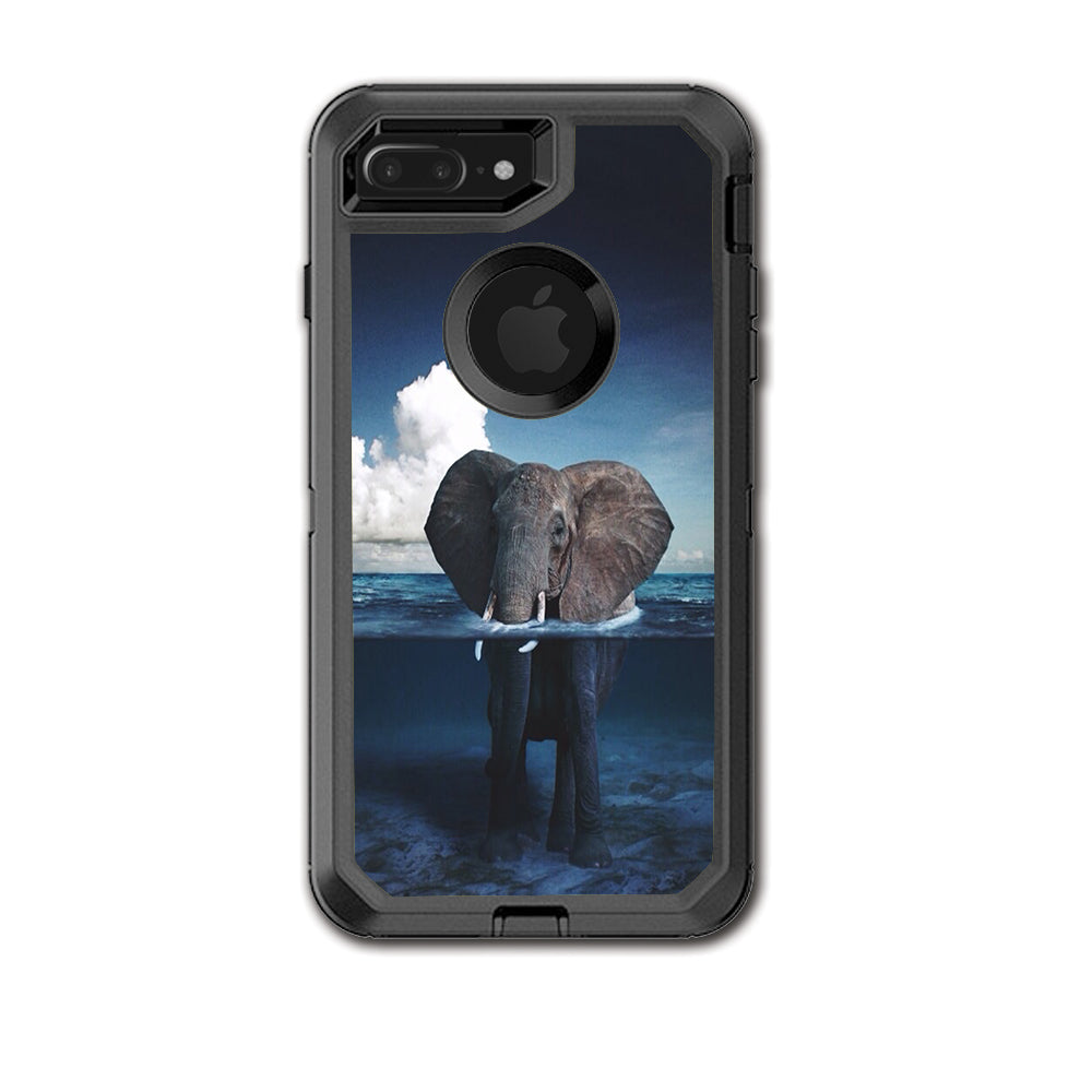  Elephant Under Water Otterbox Defender iPhone 7+ Plus or iPhone 8+ Plus Skin