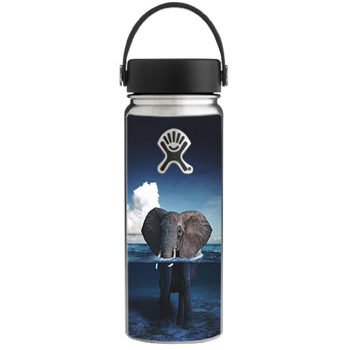  Elephant Under Water Hydroflask 18oz Wide Mouth Skin