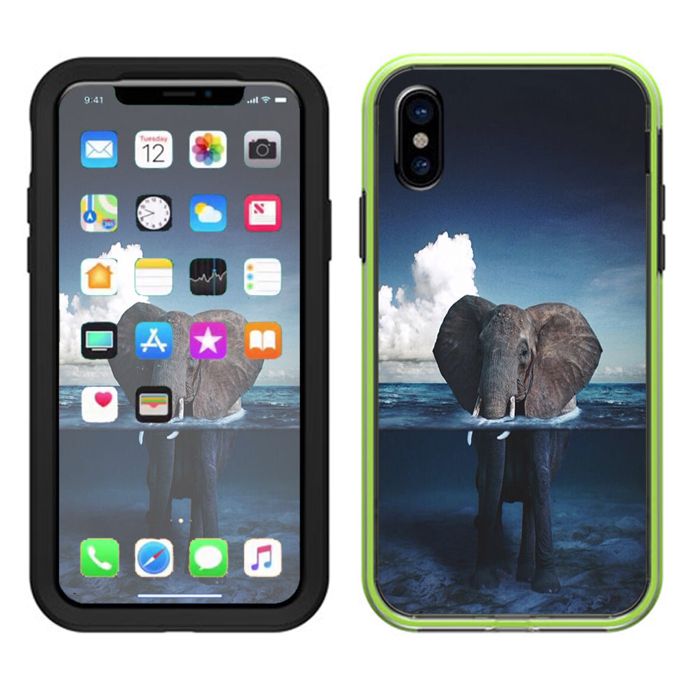  Elephant Under Water Lifeproof Slam Case iPhone X Skin