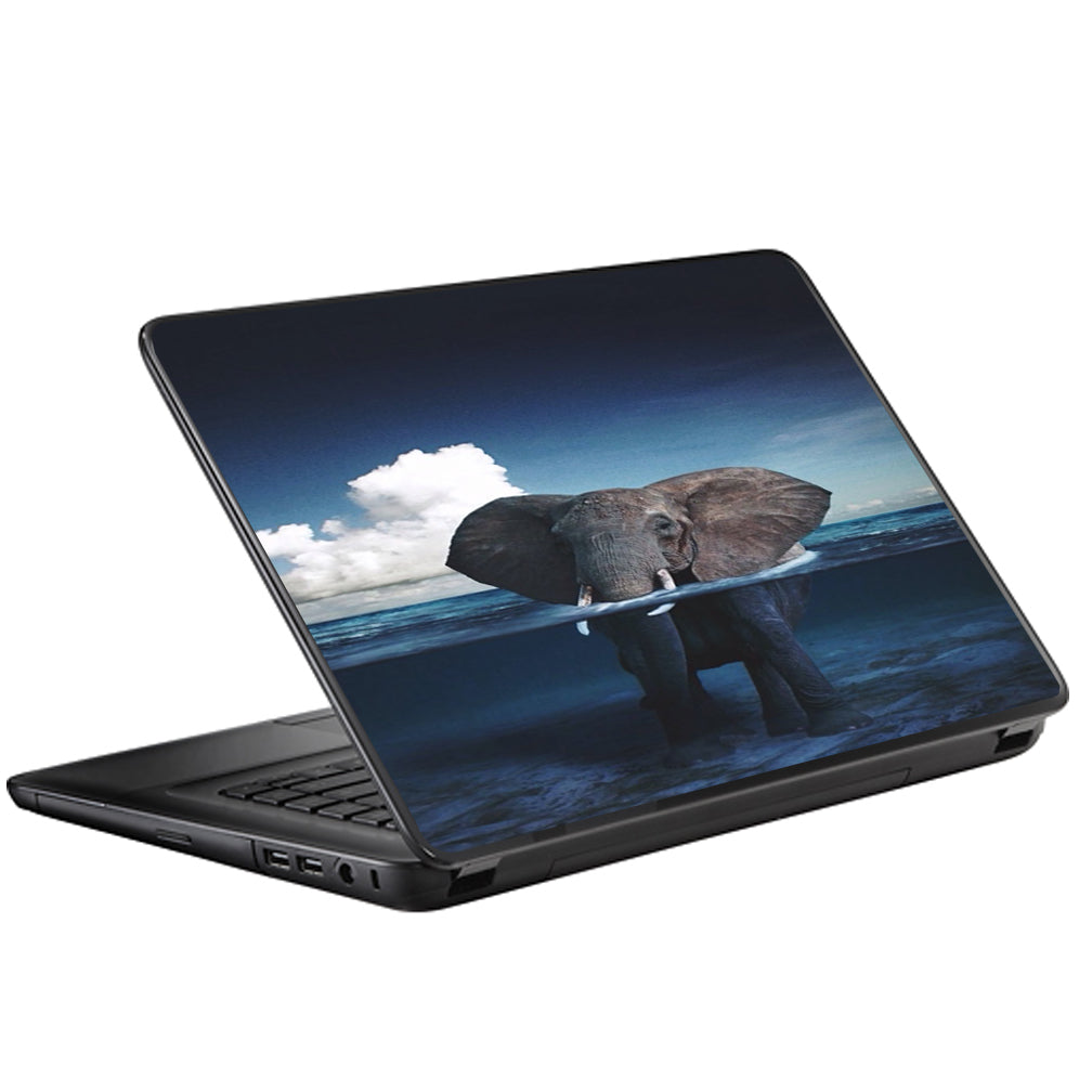  Elephant Under Water Universal 13 to 16 inch wide laptop Skin