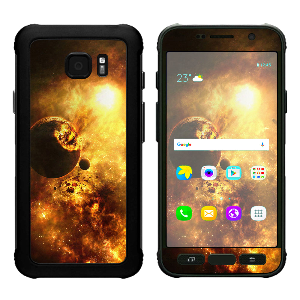  Atomic Clouds Space Planet Samsung Galaxy S7 Active Skin