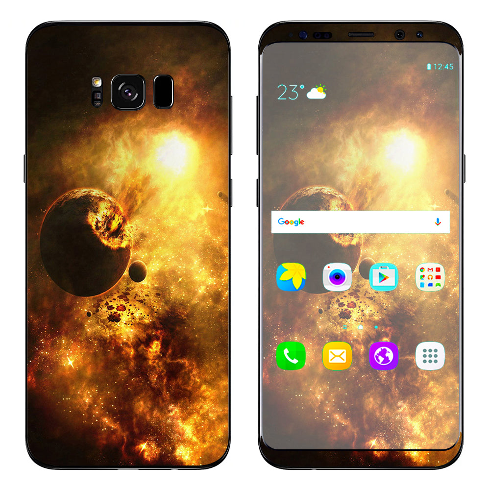  Atomic Clouds Space Planet Samsung Galaxy S8 Skin