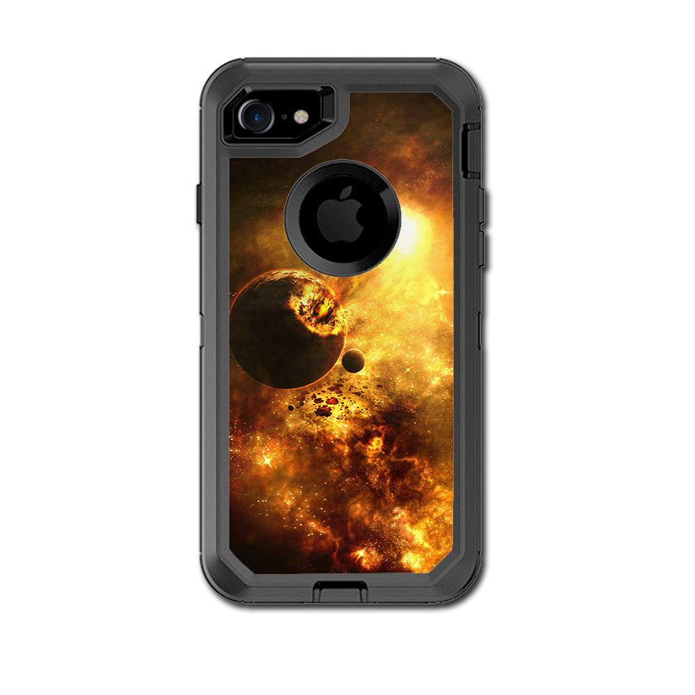  Atomic Clouds Space Planet Otterbox Defender iPhone 7 or iPhone 8 Skin