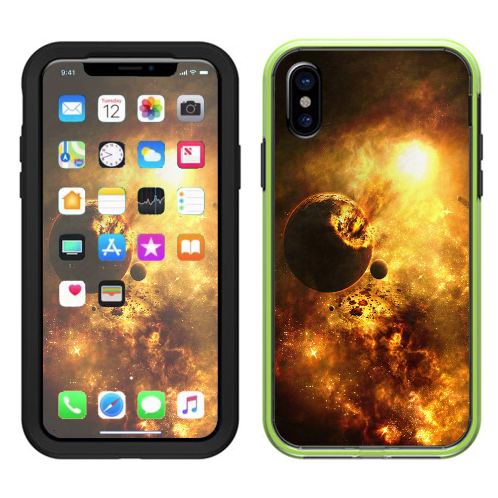  Atomic Clouds Space Planet Lifeproof Slam Case iPhone X Skin