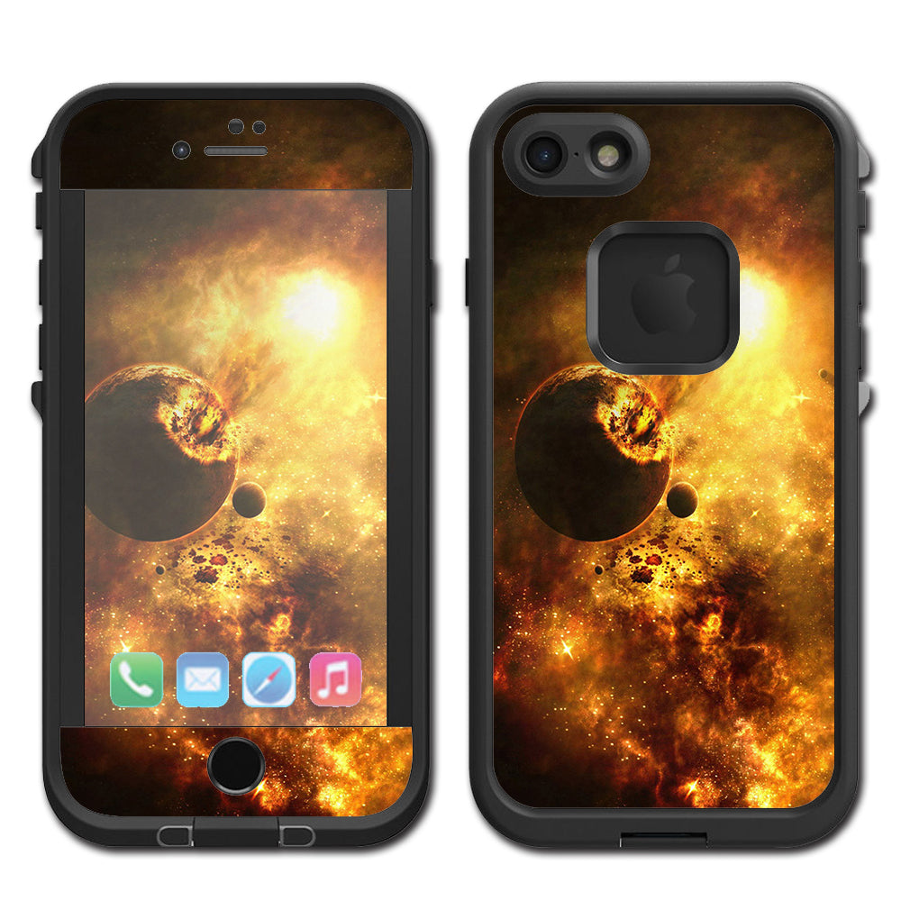  Atomic Clouds Space Planet Lifeproof Fre iPhone 7 or iPhone 8 Skin