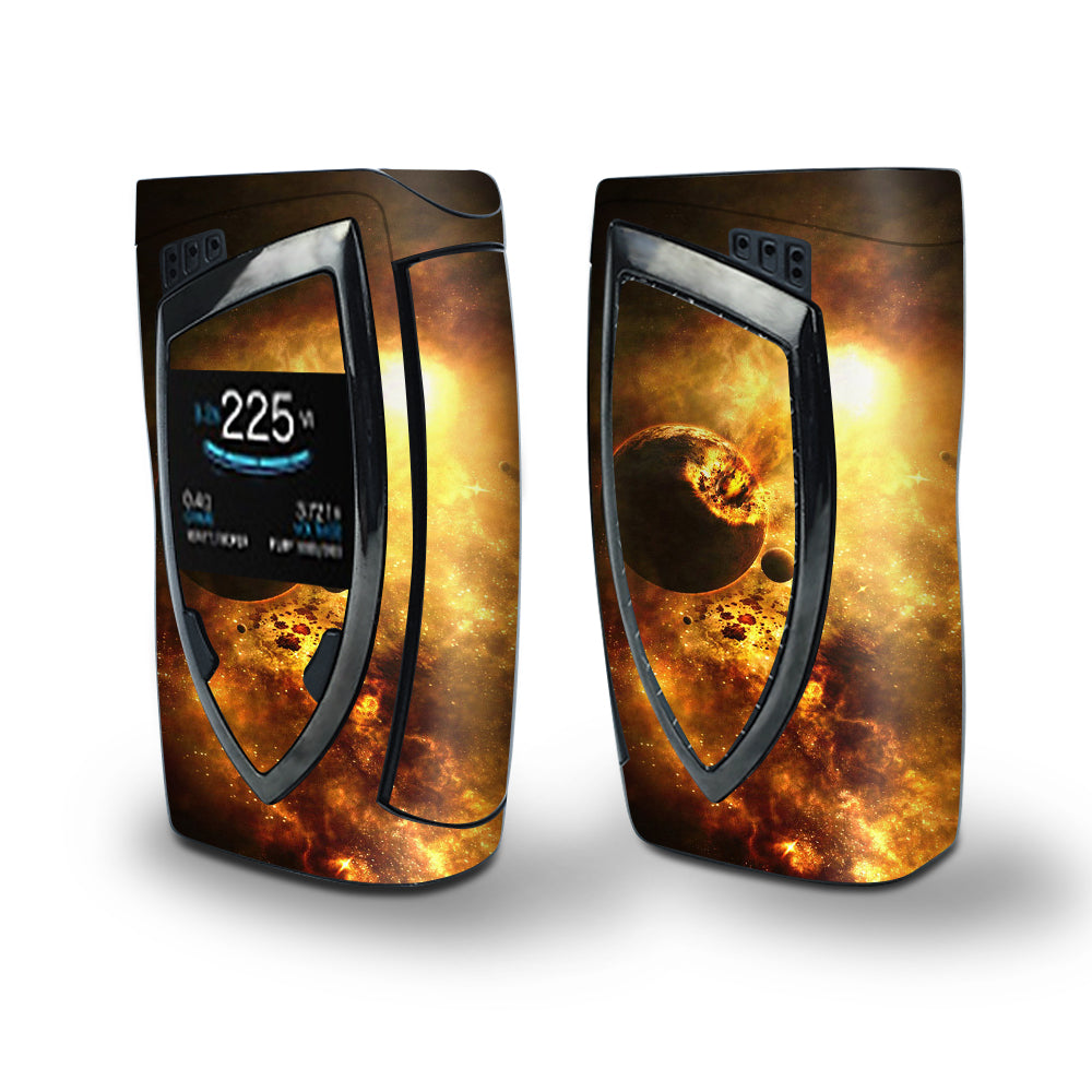 Skin Decal Vinyl Wrap for Smok Devilkin Kit 225w Vape (includes TFV12 Prince Tank Skins) skins cover/ Atomic Clouds Space Planet