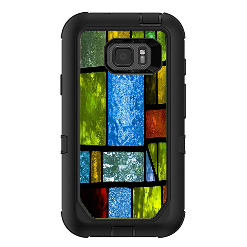  Colorful Stained Glass Otterbox Defender Samsung Galaxy S7 Active Skin