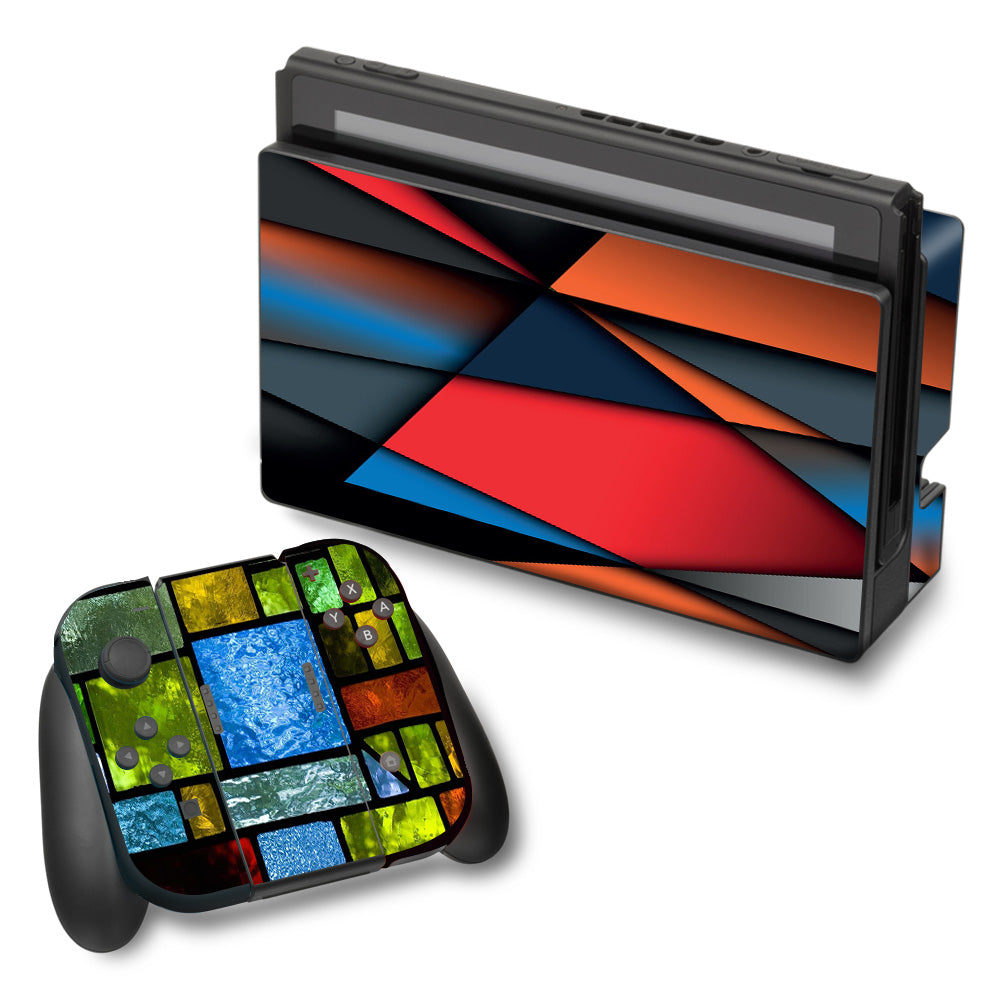  Colorful Stained Glass Nintendo Switch Skin