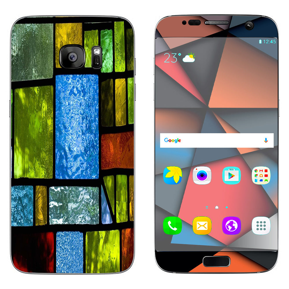  Colorful Stained Glass Samsung Galaxy S7 Edge Skin