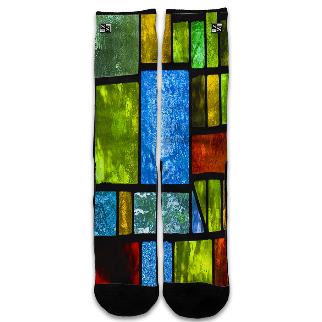  Colorful Stained Glass Universal Socks