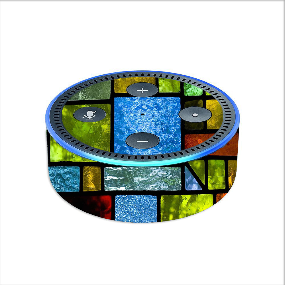  Colorful Stained Glass Amazon Echo Dot 2nd Gen Skin