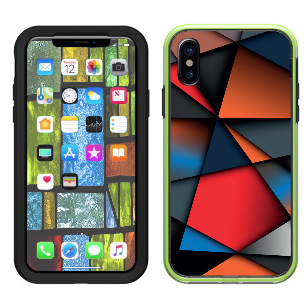  Colorful Stained Glass Lifeproof Slam Case iPhone X Skin