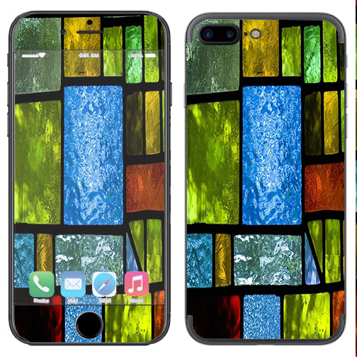  Colorful Stained Glass Apple  iPhone 7+ Plus / iPhone 8+ Plus Skin