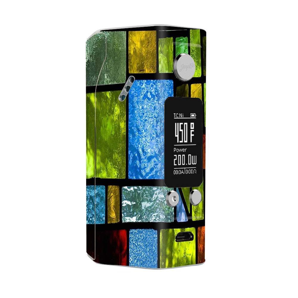  Colorful Stained Glass Wismec Reuleaux RX200S Skin