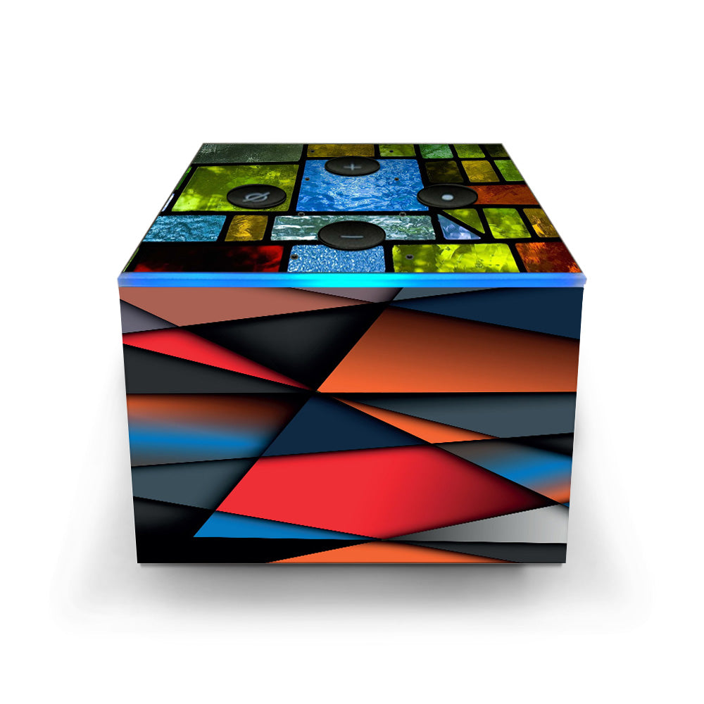  Colorful Stained Glass Amazon Fire TV Cube Skin