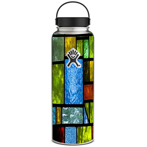  Colorful Stained Glass Hydroflask 40oz Wide Mouth Skin