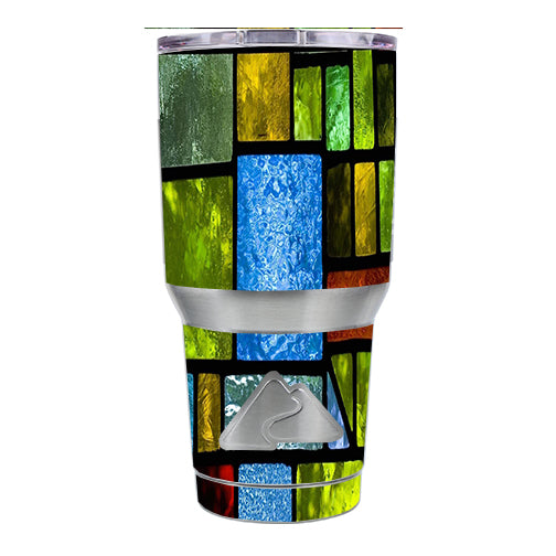  Colorful Stained Glass Ozark Trail 20oz Tumbler Skin