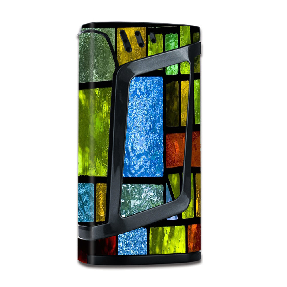  Colorful Stained Glass Smok Alien 220W Skin