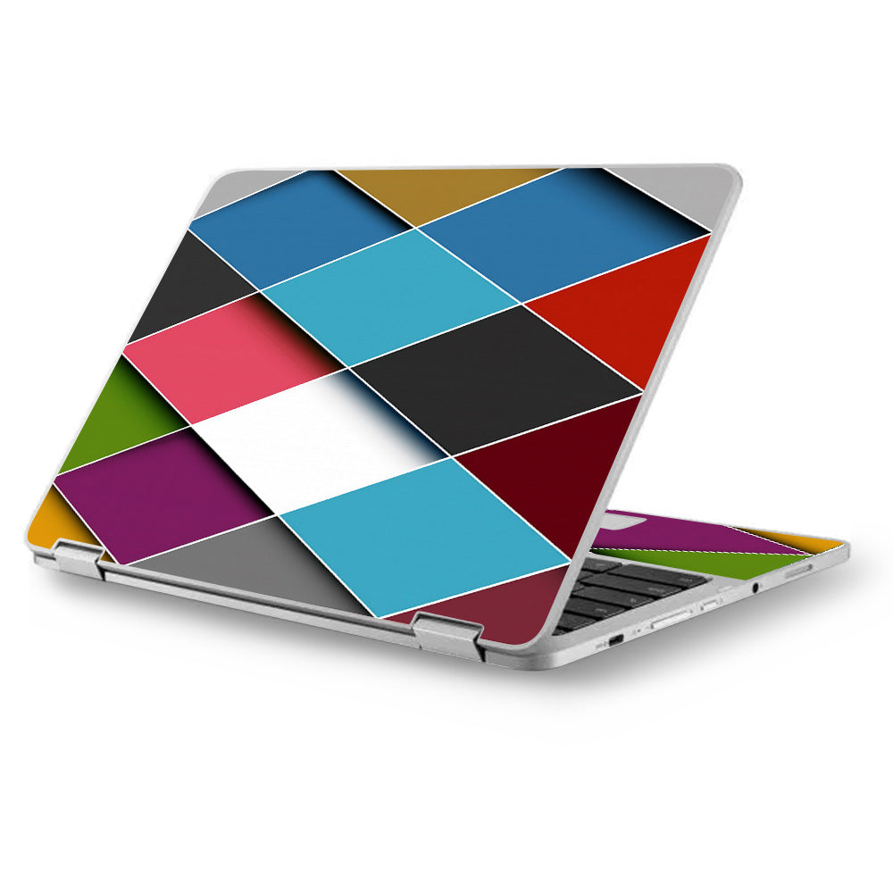  Colorful Geometry Pattern Asus Chromebook Flip 12.5" Skin