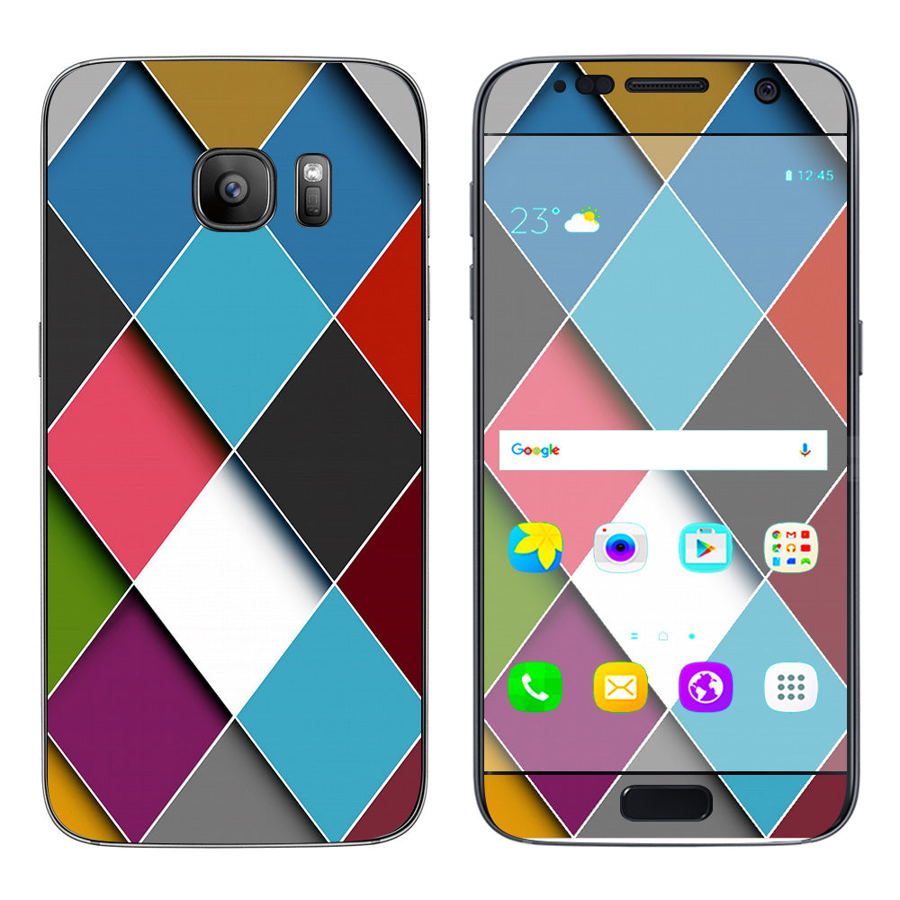  Colorful Geometry Pattern Samsung Galaxy S7 Skin