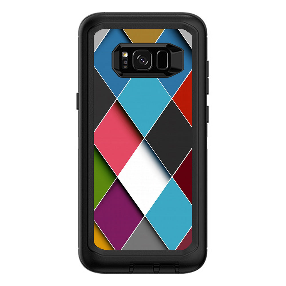  Colorful Geometry Pattern Otterbox Defender Samsung Galaxy S8 Plus Skin