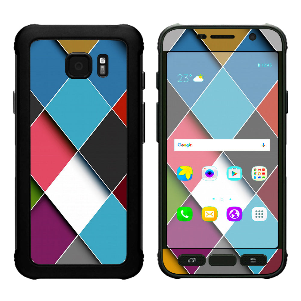  Colorful Geometry Pattern Samsung Galaxy S7 Active Skin