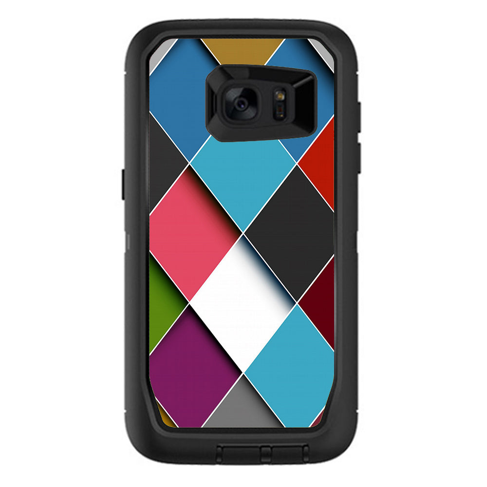  Colorful Geometry Pattern Otterbox Defender Samsung Galaxy S7 Edge Skin