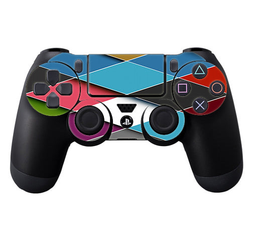  Colorful Geometry Pattern Sony Playstation PS4 Controller Skin
