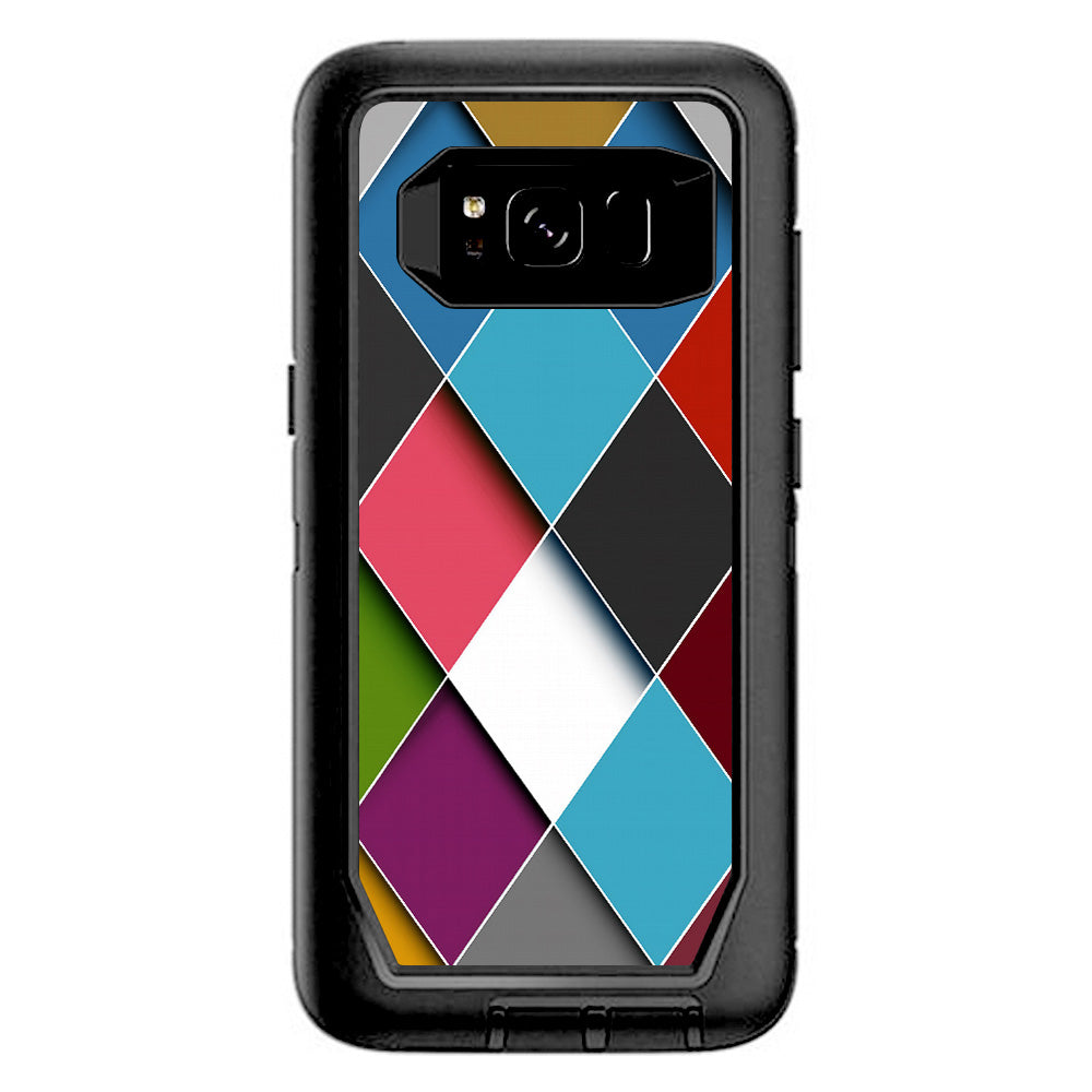  Colorful Geometry Pattern Otterbox Defender Samsung Galaxy S8 Skin