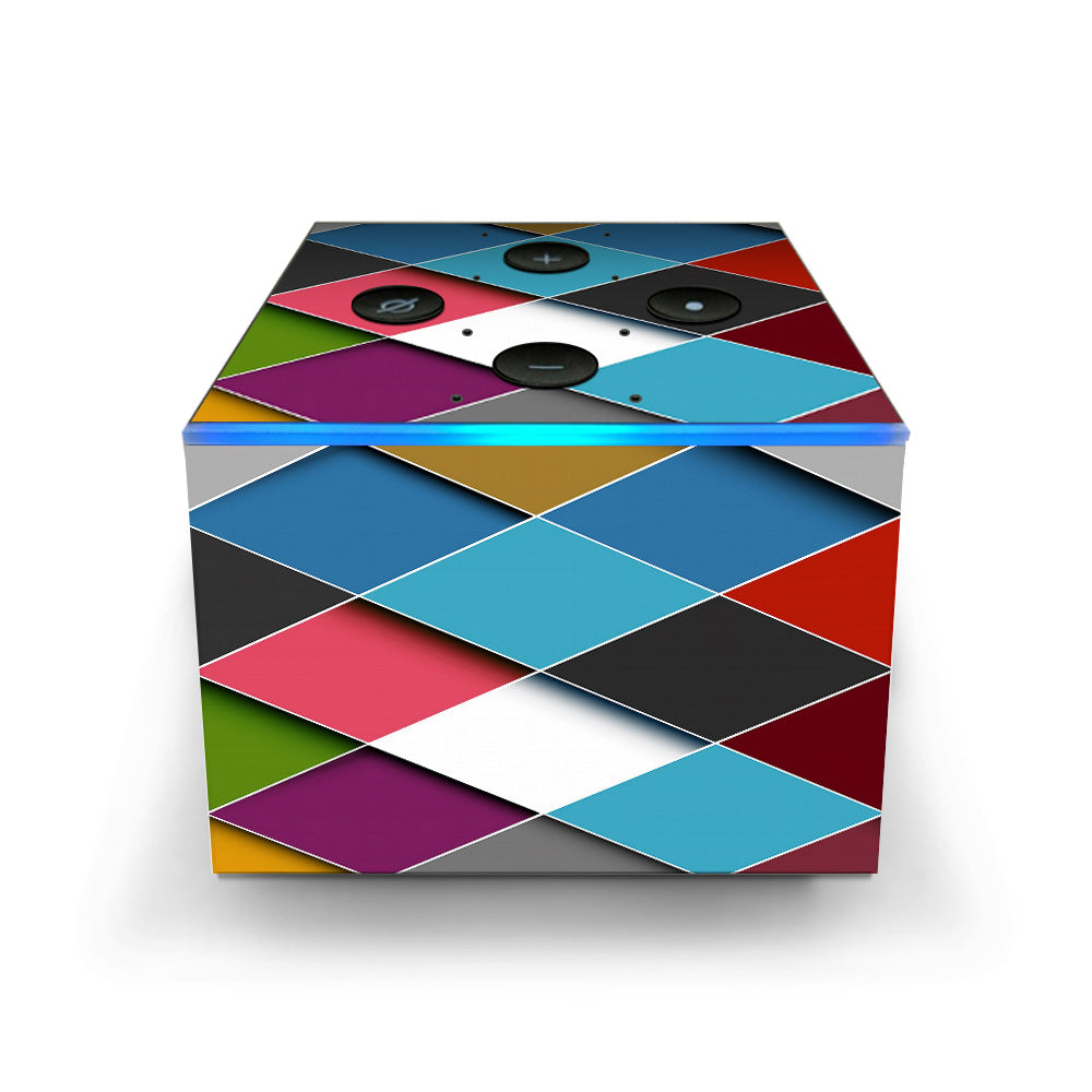  Colorful Geometry Pattern Amazon Fire TV Cube Skin