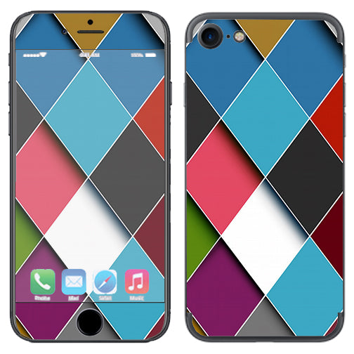  Colorful Geometry Pattern Apple iPhone 7 or iPhone 8 Skin