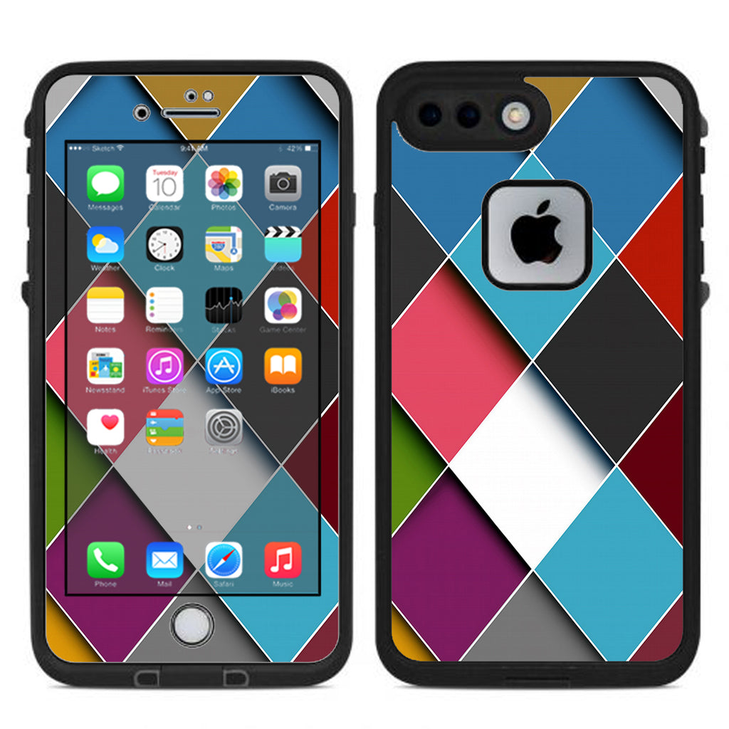  Colorful Geometry Pattern Lifeproof Fre iPhone 7 Plus or iPhone 8 Plus Skin