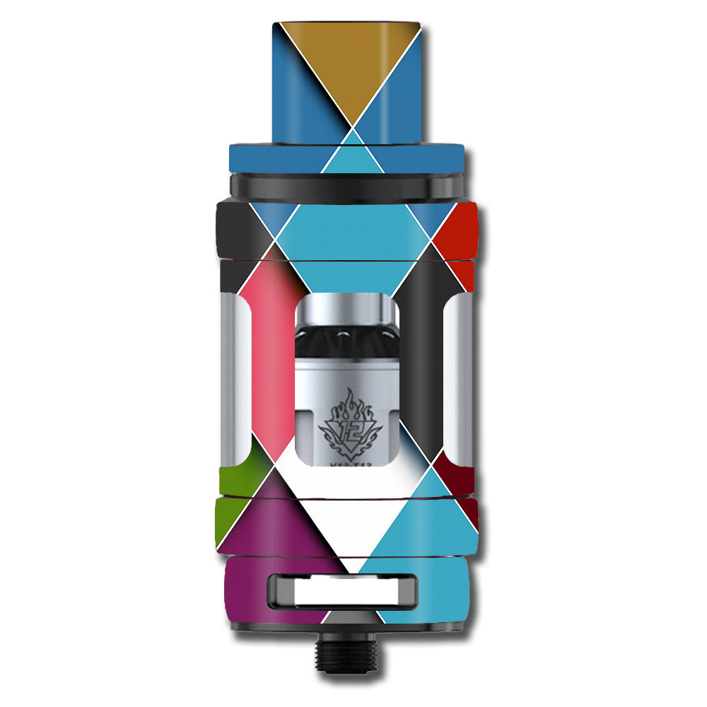  Colorful Geometry Pattern Smok TFV12 Tank Skin