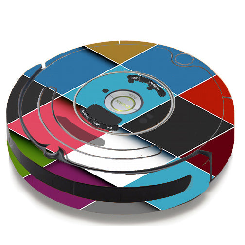 Colorful Geometry Pattern iRobot Roomba 650/655 Skin