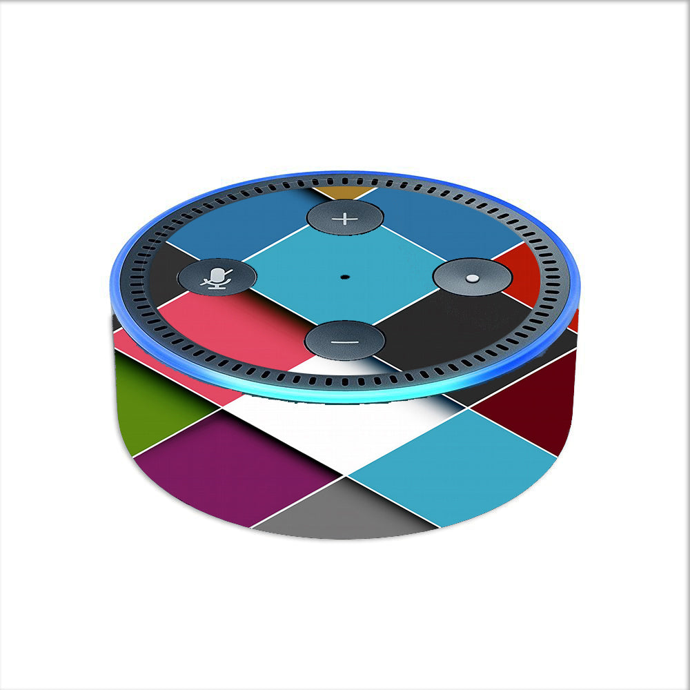  Colorful Geometry Pattern Amazon Echo Dot 2nd Gen Skin