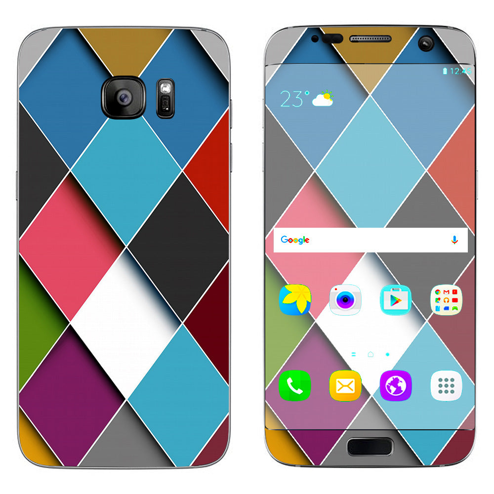  Colorful Geometry Pattern Samsung Galaxy S7 Edge Skin