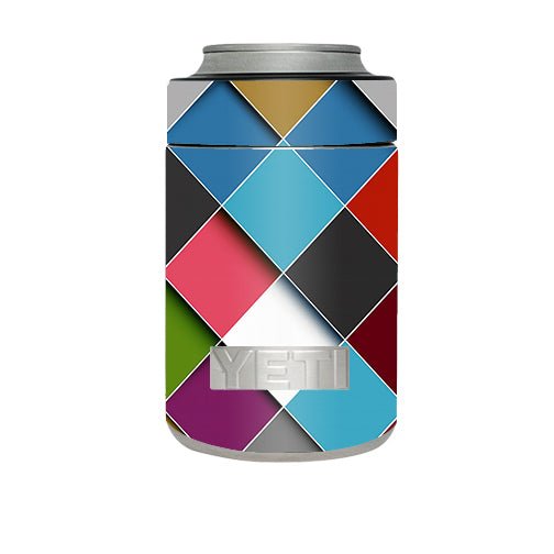  Colorful Geometry Pattern Yeti Rambler Colster Skin