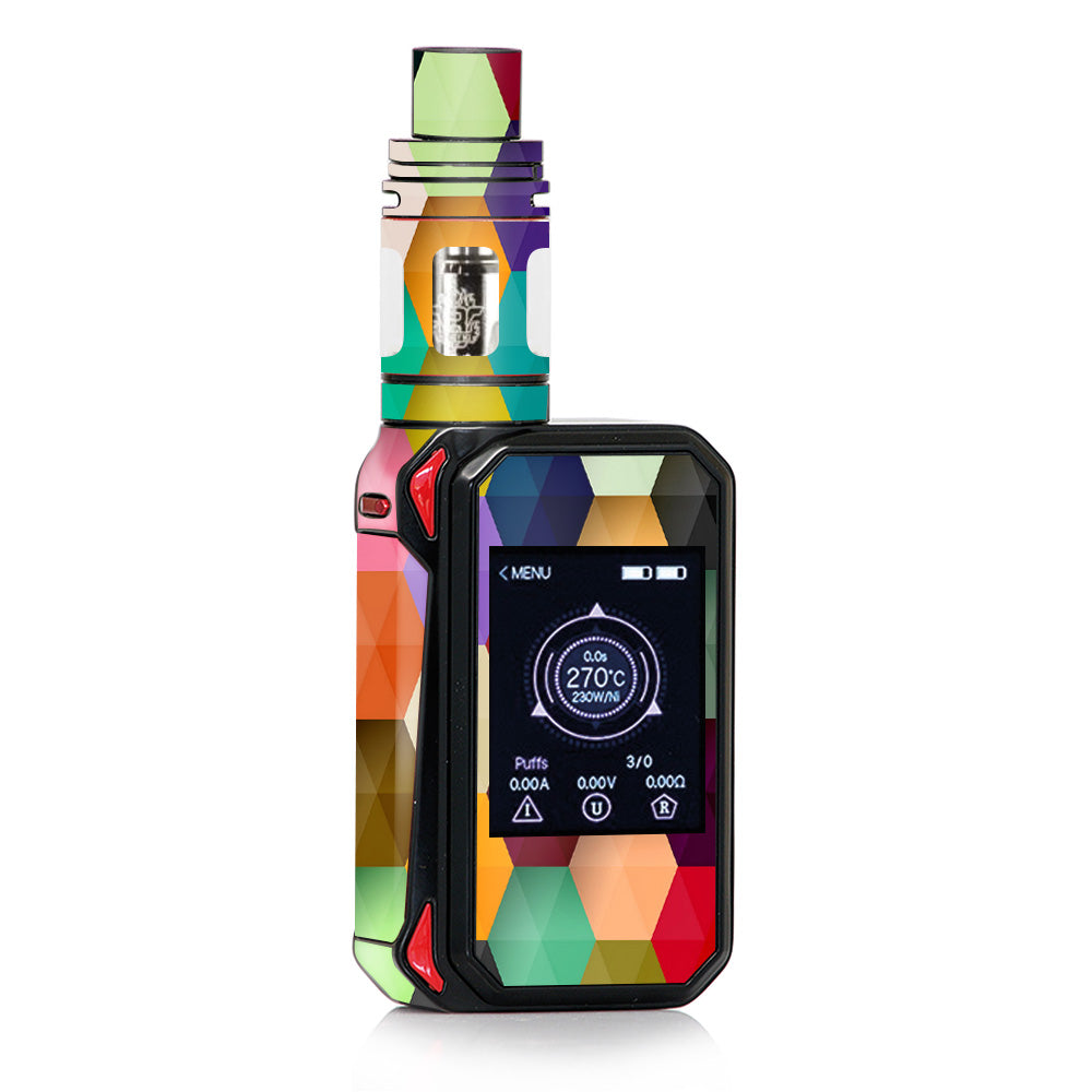  Colorful Geometry Honeycomb Smok G-priv 2 Skin