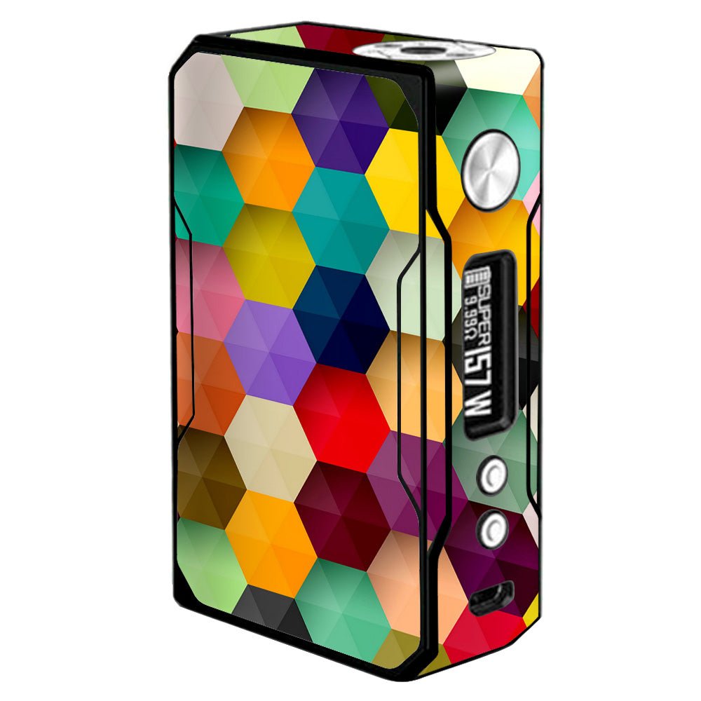  Colorful Geometry Honeycomb Voopoo Drag 157w Skin